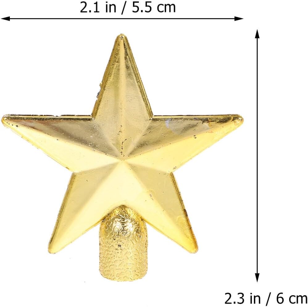 

Mini Christmas Tree Topper Small Star Tree Topper Christmas Star Tree Top Ornaments Xmas Tree Star For Xmas Decorations New 2025 золотий