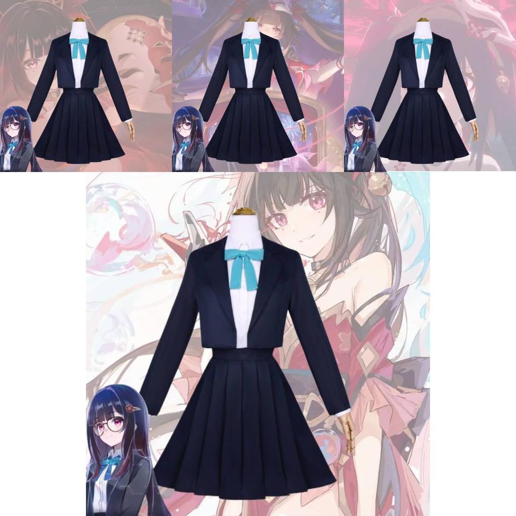 Cute Flower Fire Cosplay Outfit With Accessories And Wig For Game Anime Role Play