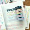 Scrapbooking Tape Aesthetic Star Decorative Tape Background Decorative Tape for Scrapbooking Photo Frame Journal Planner