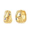 Women's 925 Silver Classic Gold Pearl Inlaid Earrings Elegant Suitable For Engagement Wedding Party Exquisite Jewelry