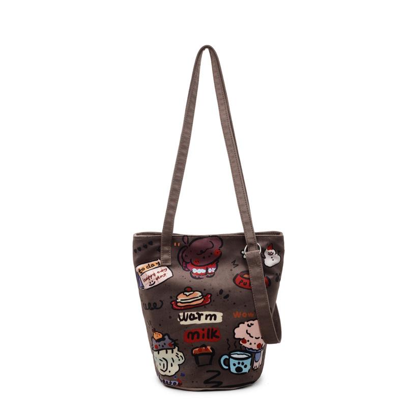Personalized summer new fashion trend casual shoulder bag 2025 niche design texture women's foreign gas bucket bag