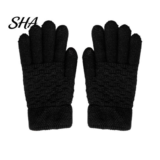 Versatile Outdoor Sports Gloves 1 Pair Winter Warm Fleece Lined for Women Men, Cold Soft Acrylic Accessories Weather Thermal Gloves, Thickened