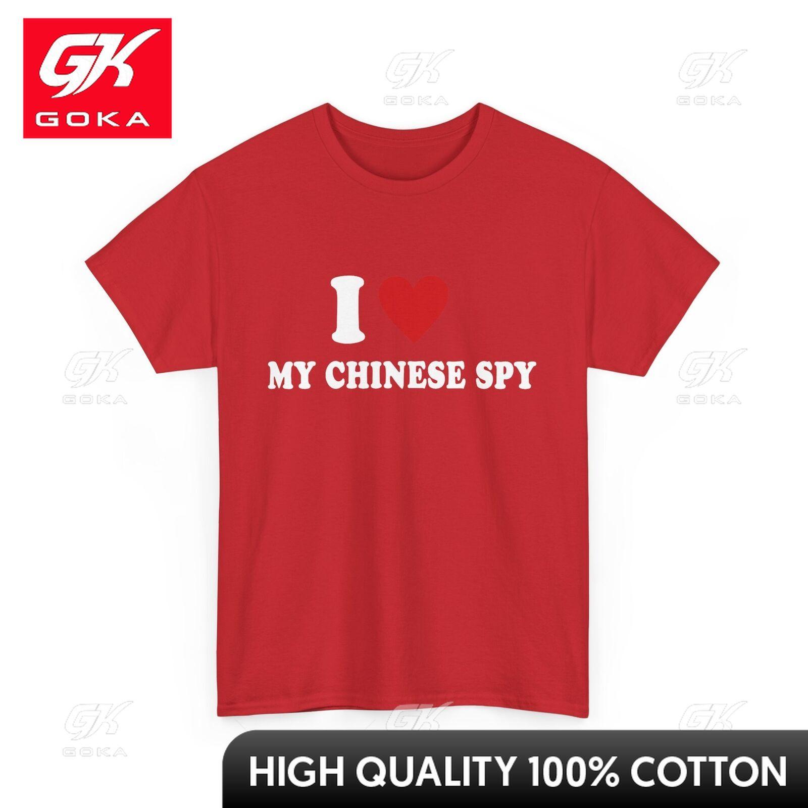 I Love My Chinese Spy I Heart My Chinese Spy TShirt Festive Breathable Vibrant Cool Tee Durable Smart Breathable Tee S