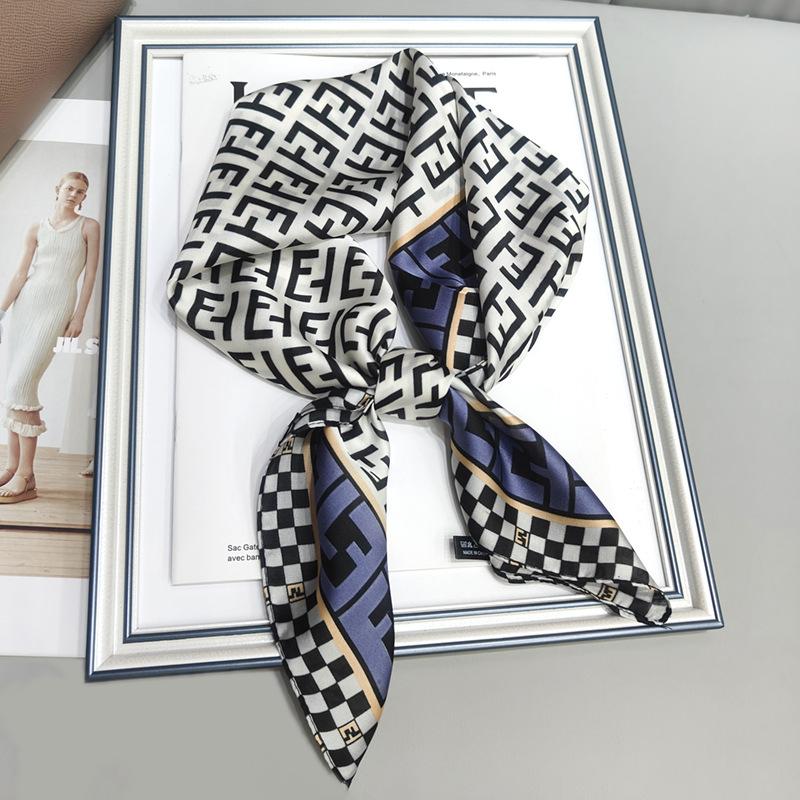 Strictly Selected 70 Silk Scarves, Simulated Silk Small Square Scarves For Women, Retro High-End Thin Versatile Professional Scarves