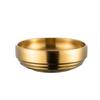 ZISIZ Korean Style Gold Double Layer Soup Noodle Bowl Set