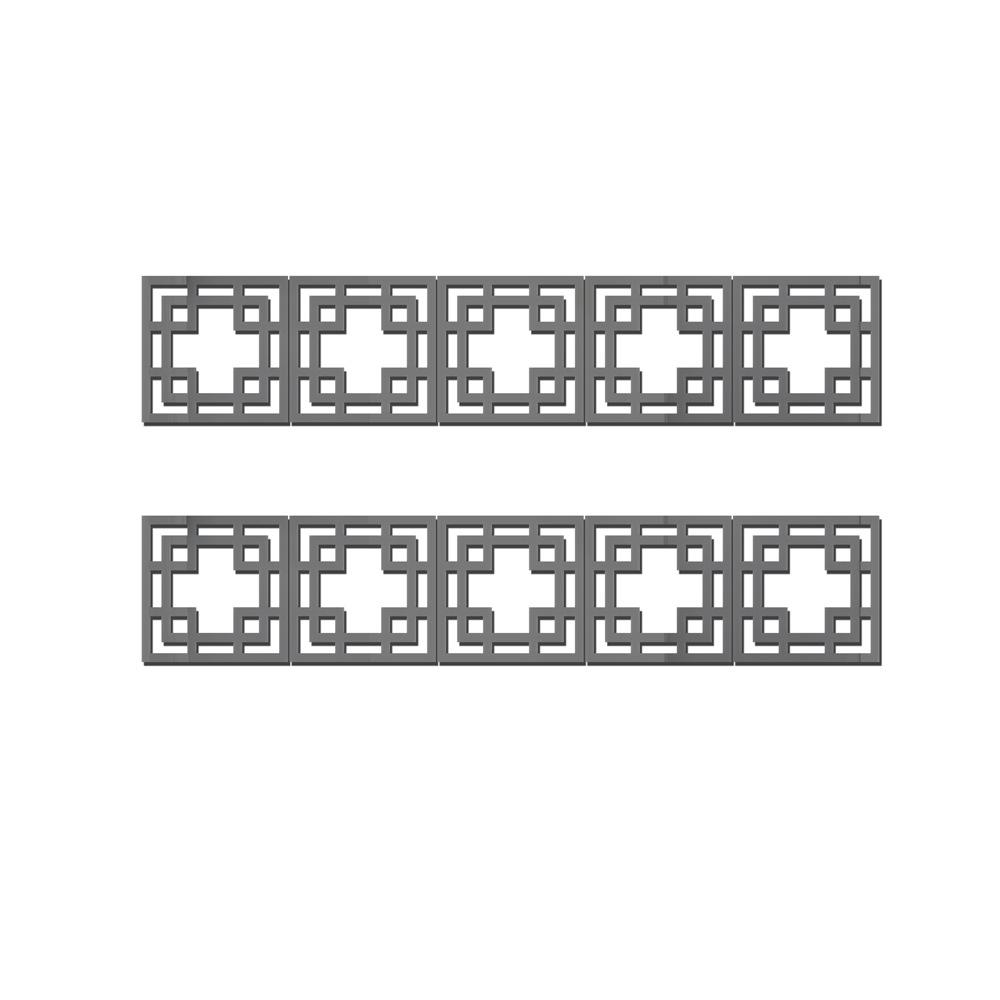 10pcs Building Border Acrylic Mirror Sticker Wall Art Home Removable DIY Decoration Irregular Mirror Wall Stickers Home Decor
