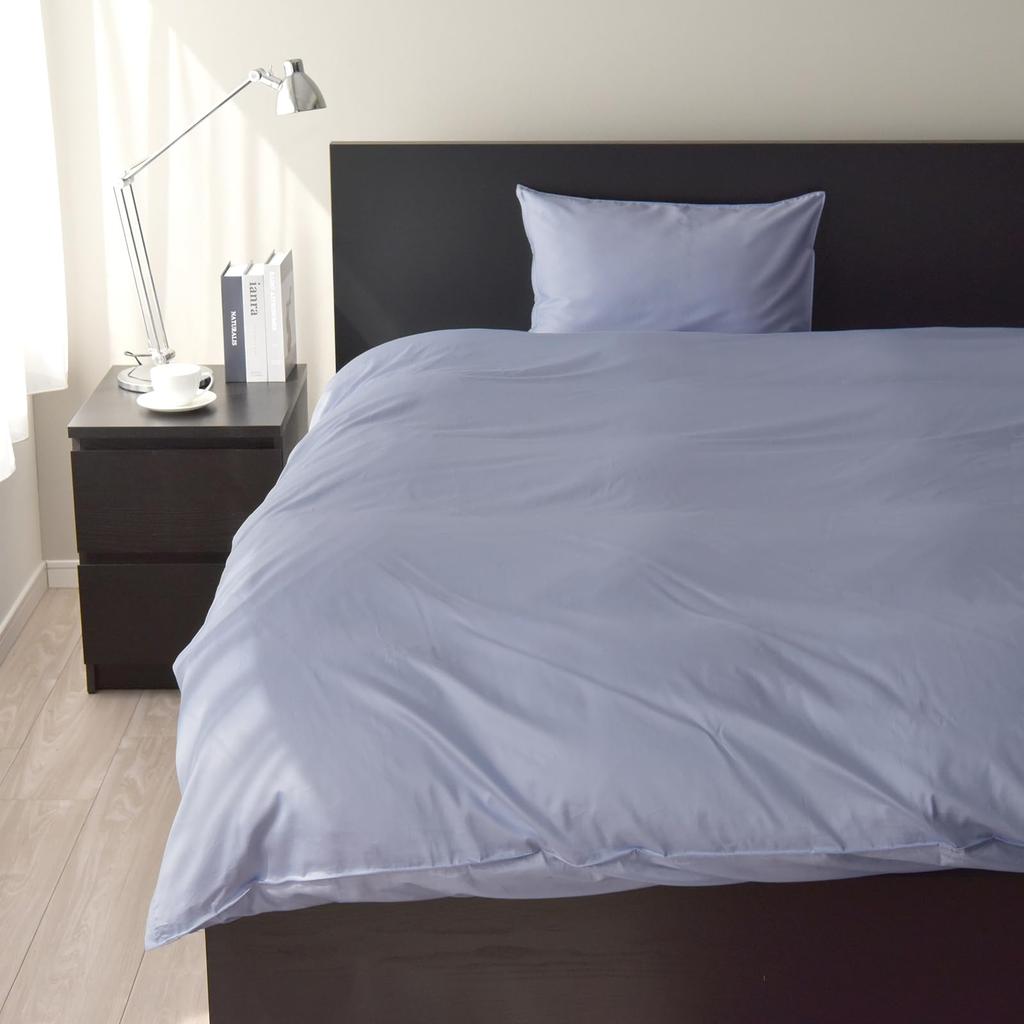 Single Futon Cover Made In Japan with Cotton Dust Mite Silky Comforter Mattress and Made with Staple Scandinavian Design 3-Piece Set, 350-Thread