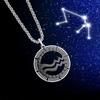 Fashionable and Simple Twelve Zodiac Signs Pendant for Men and Women Popular Titanium Steel Necklace