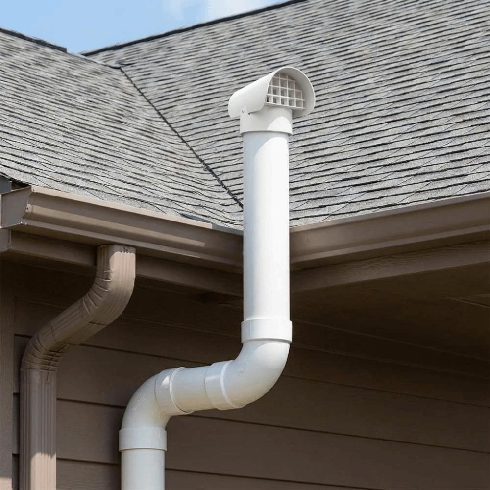 Fine Filter Screen Radon Exhaust Vent Cover Weatherproof Vent Hood  Air Exhaust Circulation