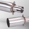 Motorcycle Modified Exhaust Pipe, Suitable for 28-45mm Adapter, 51mm Middle Link Pipe, Various Sizes Slip-On Connecting Pipe