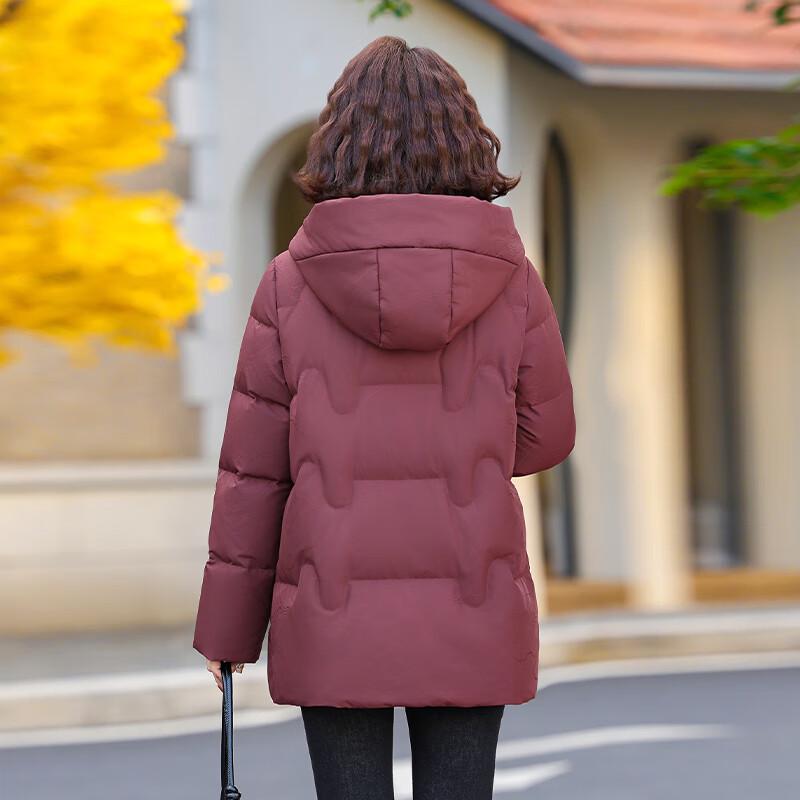 XueZhongFei Women's 2025 Short Loose Stand-Collar Down Jacket