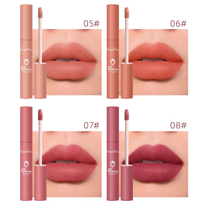 12 Colors Lasting Velvet Matte Lip Gloss Lip Glaze Moisturizing Lipstick Cosmetics Beauty Hydrating Waterproof Lip Makeup Tools