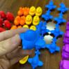 Puzzle Toy Gift Matching Game Kid Rainbow Education Color Sort Animal Cognition