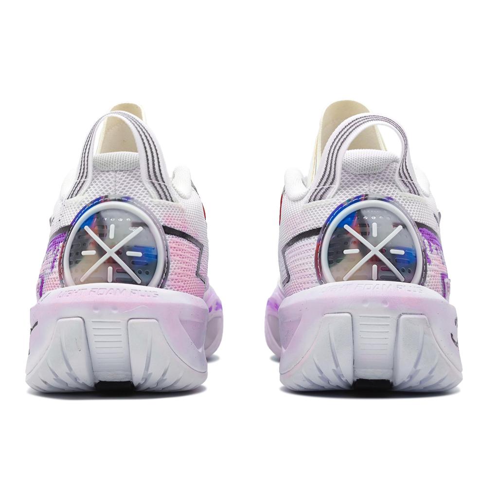 Li Ning Fission 9 Cushioning Slip Resistant Low Top Basketball Shoes Men's Purple White ABPU003-4(Team1148-)
