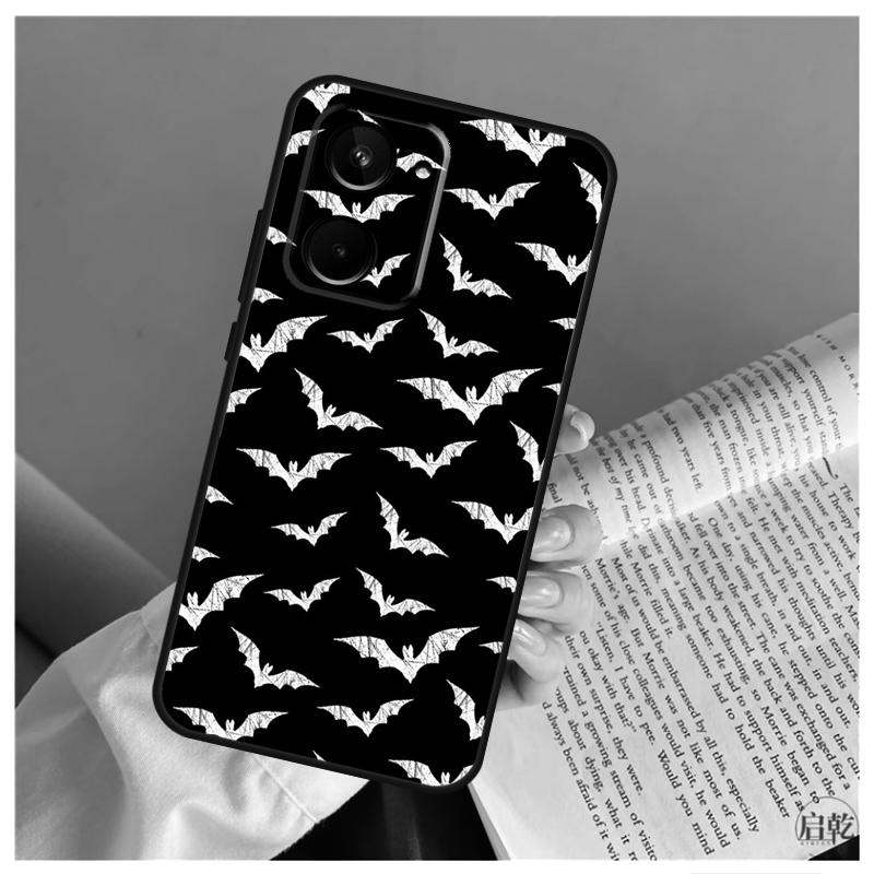 Goth Vampire Bat Gothic Case For Realme C51 C55 C53 C35 C33 C30 C67 C21Y C25s C15 9 10 11 12 Pro Plus GT Neo 5 Cover
