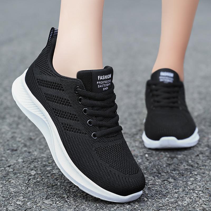 New Sneakers Women's Vulcanize Shoes Fashion Breathable Walking Mesh Flat Shoes Women 2025 Tenis Feminino Ladies Sports Shoes
