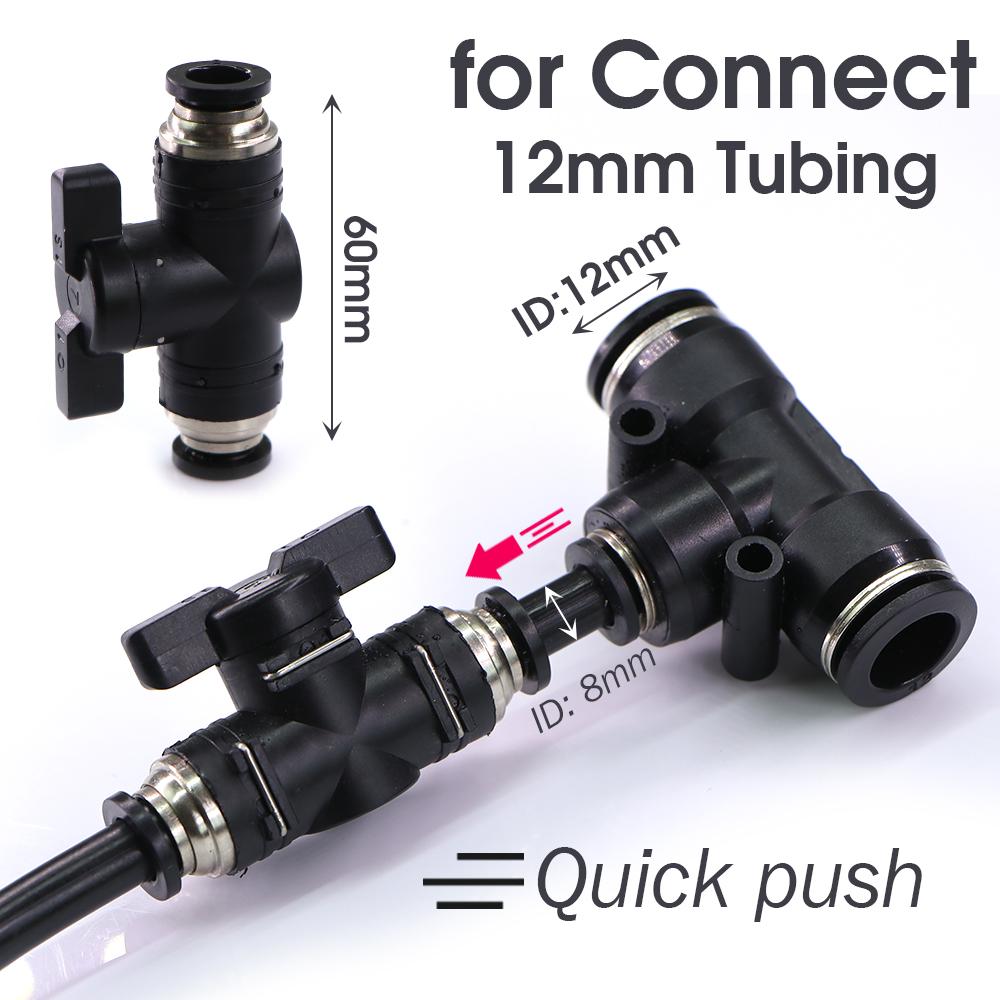 20/30/50cm 360° Free-bend Adjustable Misting Nozzles Stop Water Valve Slip Lock for 3/8" 9/12mm PE Tubing Garden Cooling System