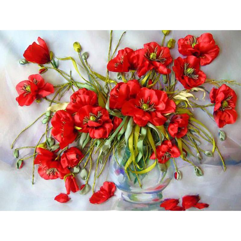 Kit Ricamo Diamante Fai da Te 5D Fai da Te Margherita Punto Croce Ricamo Diamante Fiore Immagini Mosaico di Strass Regalo Decorazione Casa