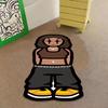 VIKAMA Cartoon Character Shaped Rug Cool Boy Faux Carpet Doormat Welcome Mat Rug For Bedroom Carpet For Live Room Home Decor
