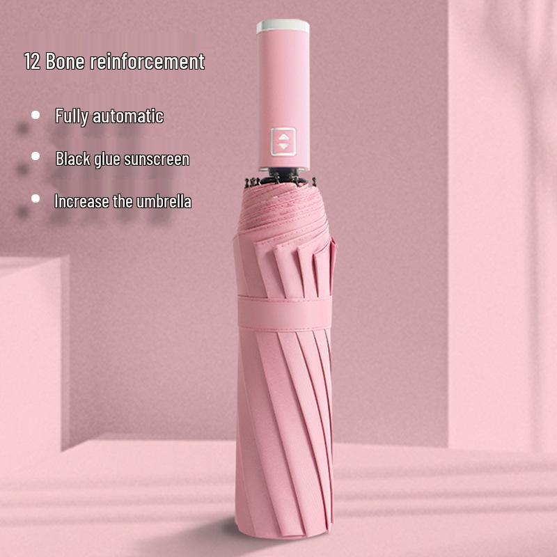 72-Rib Automatic Folding Umbrella for All Weather - Sunshade and Sunscreen for Men, Women, and Students