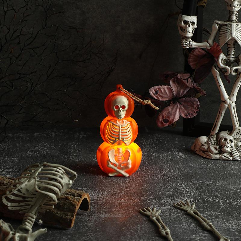 Halloween New Pumpkin Lantern Ornament Skull Skeleton Ghost Festival Party Ornaments Atmosphere Scene Arrangement Props