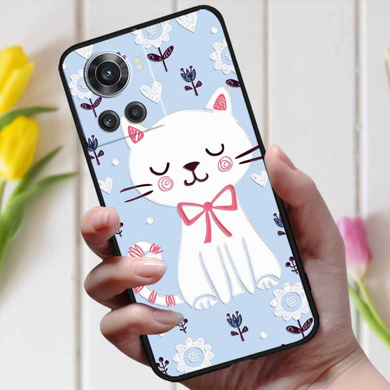 For Oneplus ACE Case Oneplus 10R 5G 3D Relief Cartoon Emboss Silicone Shockproof Cover For Oneplus 10 R Ace Case Coque Bumper
