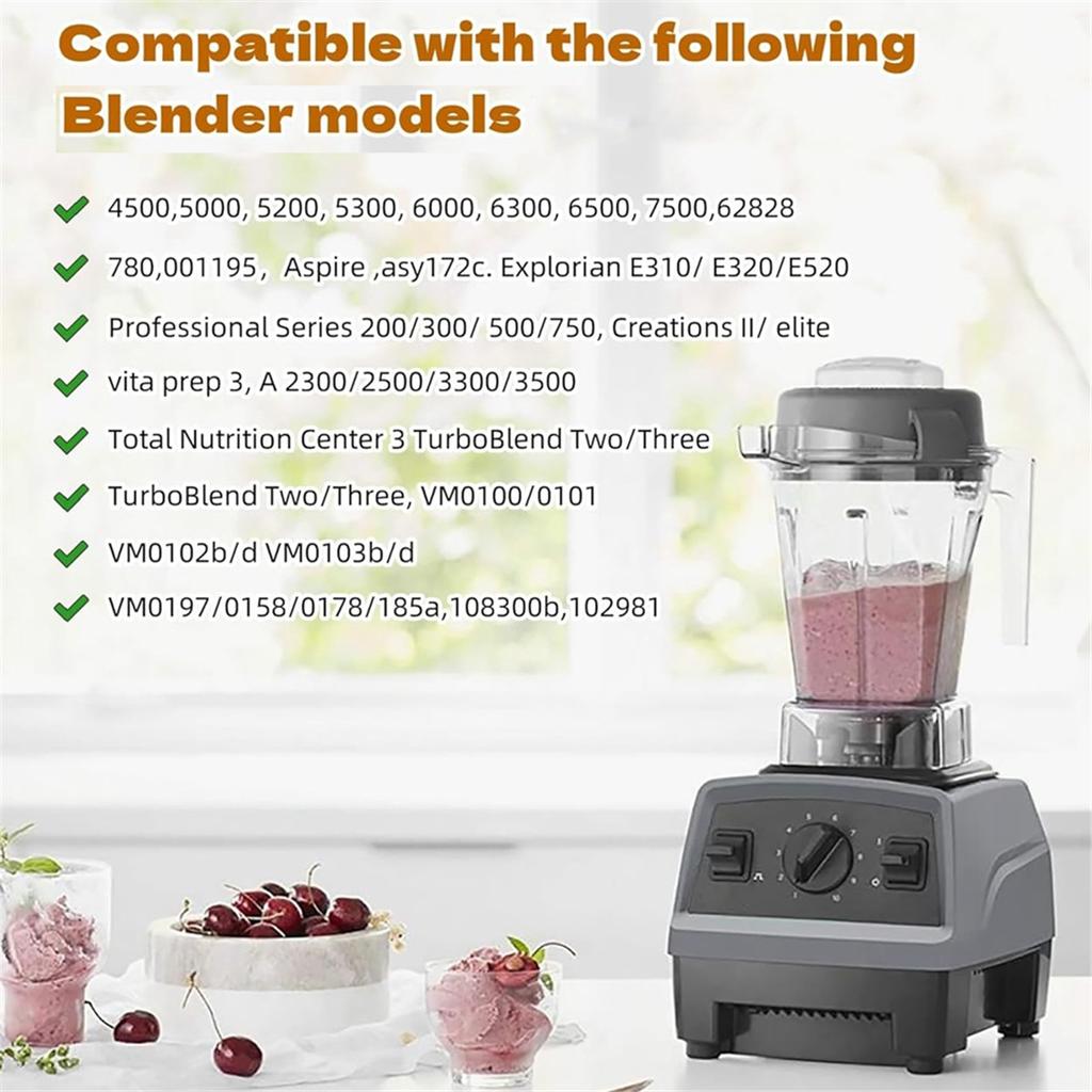 For Vitamix 5200 Blenderkanne 48oz Beholder Reservedeler Passer til Vitamix C-serien/G-serien Blendere