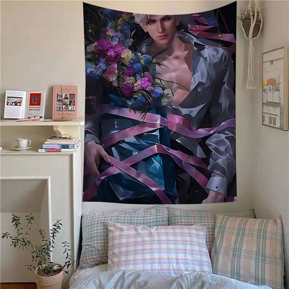 Game Cute Love And Deepspace Tapestry Art Printing Bohemian Wall Tapestries Mandala Decor Blanket