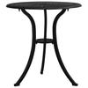 Garden Table Black 62x62x65 Cm Aluminium Cast