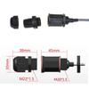 Waterproof RJ45 Connector Male To Female M20 Panel Mount Adapter Universal Ethernet LAN Cable Outdoor Network Equipment