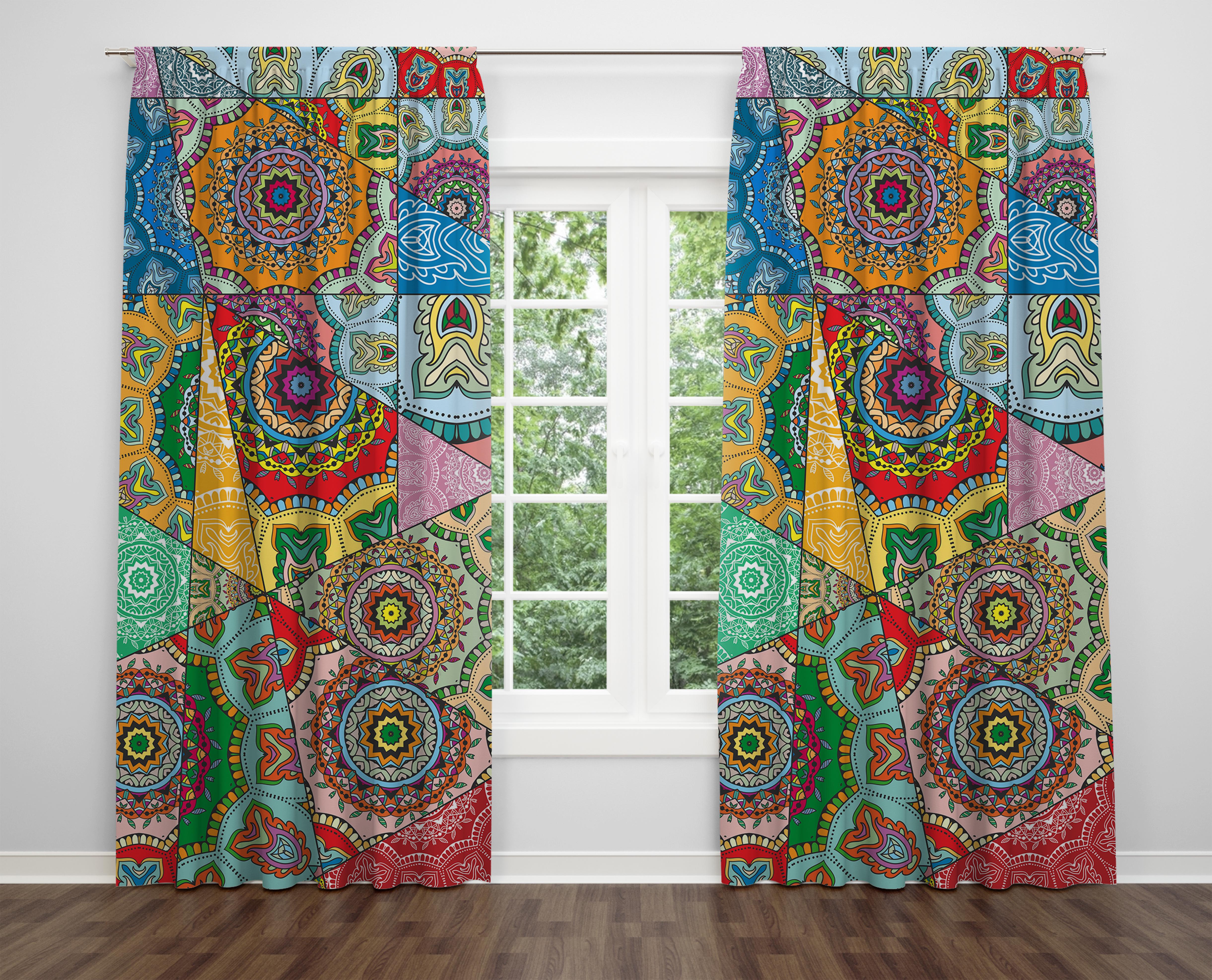 

Декоративний дизайн, високоякісна бавовняна тканина, ви можете вибрати одну або подвійну фіранку з крила 1 piece різнокольоровий