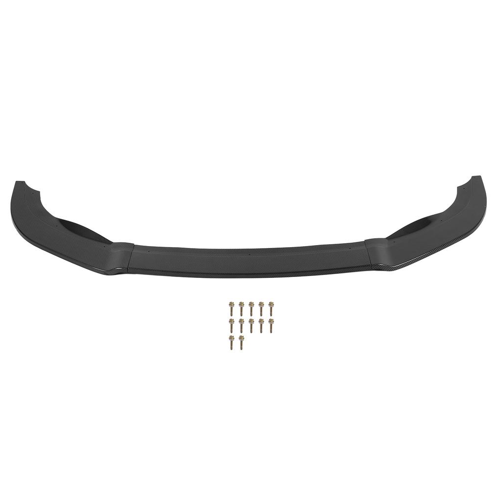 K SEEK DESIGN 3Sections Front Bumper Splitter Lip Replacement for MK6 R R20 20092013(Gloss Black )
