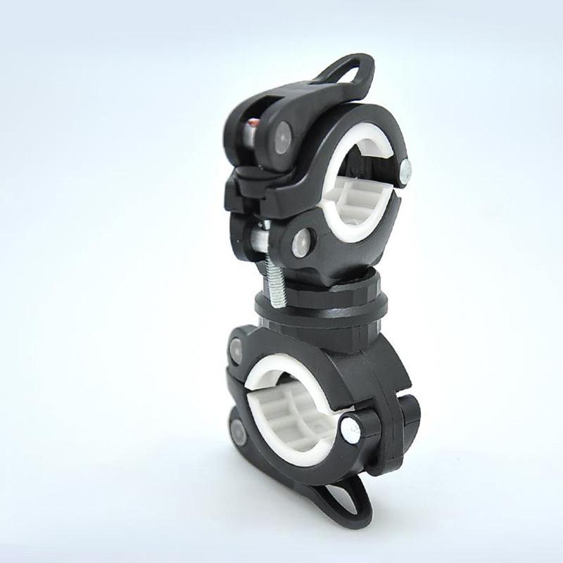 

Вращающийся на 360° велосипедный зажим-зажим для фонарика, держатель для велосипедного светодиодного фонарика, держатель для фонарика, аксессуары для велосипеда чёрный