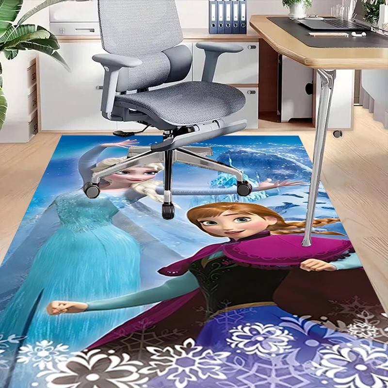 1pc Elsa Frozen Carpet Office Rug Outdoor Mat Home Decor Area Carpet Festival Gift Office desk chair carpet
