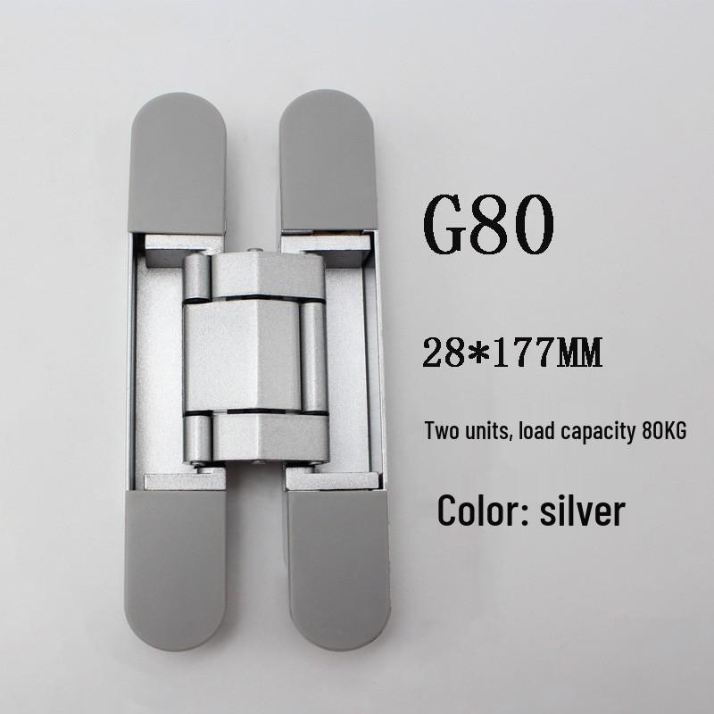 

Zinc Alloy Adjustable 3D Hinge for Outward-Opening Doors - Indoor Concealed Hinge серебряный