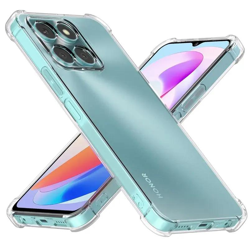 Four-Corners Shockproof TPU Case for Honor X8C X6b X8b X7C X7b X8a X7a X6a X5 Plus 5G Protective Cover Clear Capa Fundas Coque