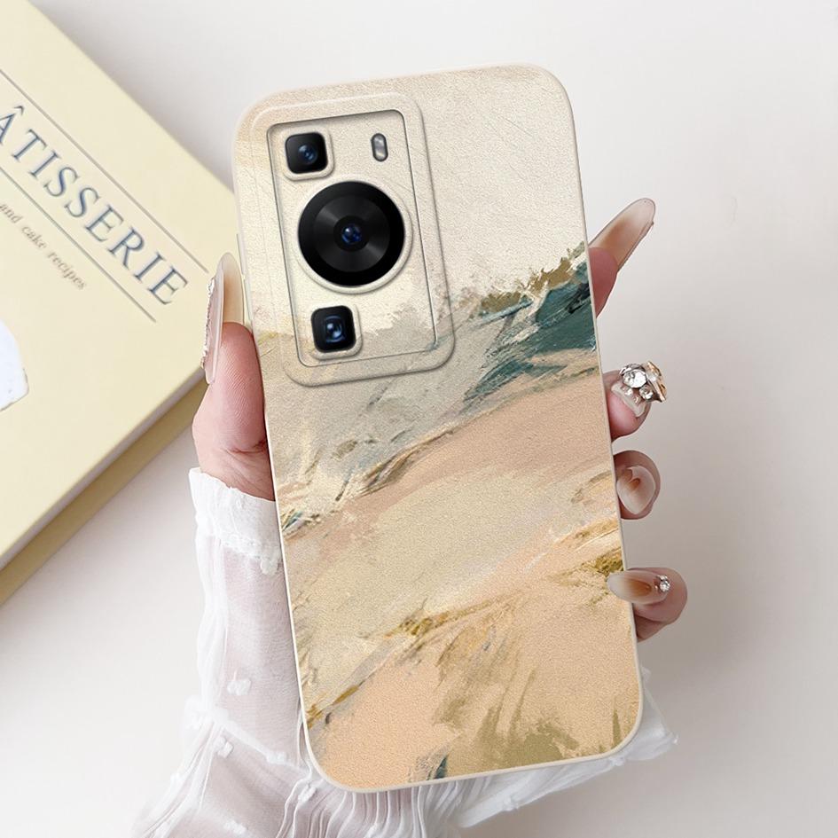 For Huawei P60 Pro Case MNA-LX9 Cover Cute Cartoon Rabbit Panda Soft Liquid Silicone Protective Cover For HuaweiP60 P60 Art Capa