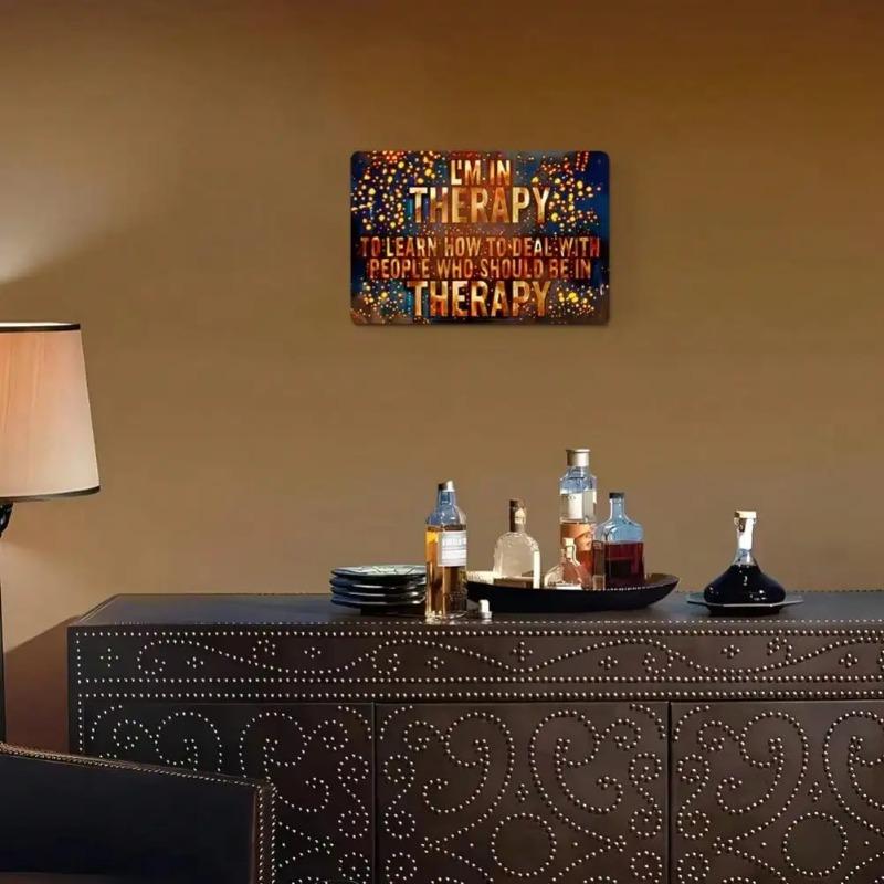 Plaque Métallique Vintage Ferme Art Mural 7,87x11,8 Pouces Décoration Maison de Vacances Cadeau