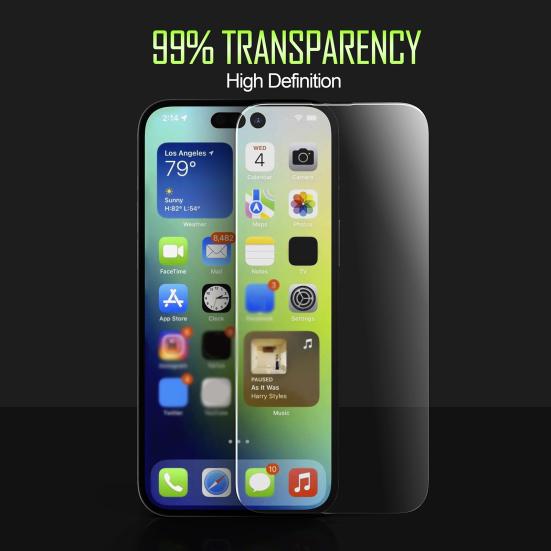 Tempered Film Automatic Alignment Phone Anti-Scratch Anti-Fingerprint Protector Dustproof Screen Highly Ultra-Thin Mobile Screen Protective Glass