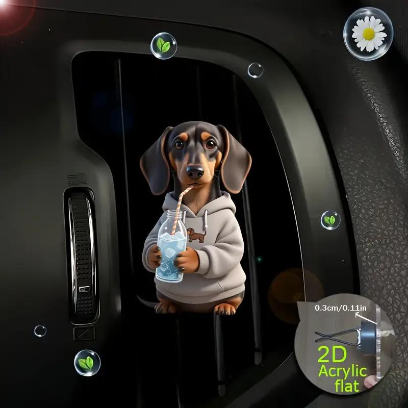 Acrylic Car Vent Clip Aromatherapy Air Freshener Holder 2D Decorative Clip For Car Ac Vents