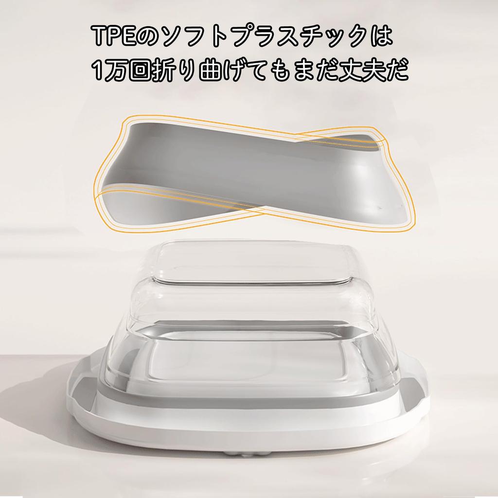 Foldable Foldable Soft Silicone Compact for Foot Outdoor Square Washbasin, Bucket, Material, Structure, Space-Saving, Laundry, Cleaning, Baths,
