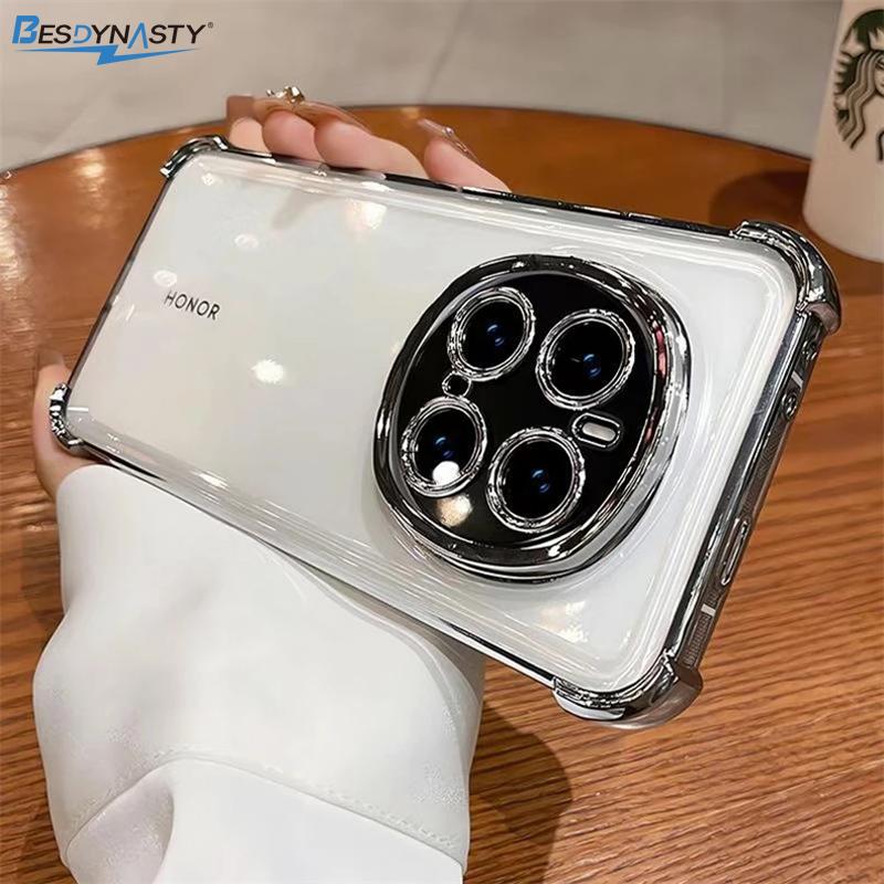Case For Honor Magic 7 Pro 8 6 6Pro 5 Magic 8 8Pro 5G Magic 4 5 Lite Camera Protect Cover Transparent Silicone Shockproof Bumper