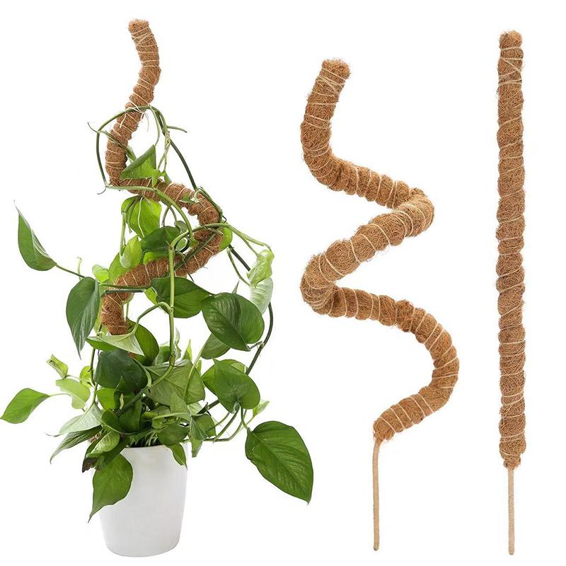 1Pcs Moss Poles for Plants Monstera Bendable Climbing Plant Stakes Indoor Coir Plant Support Garden Trellis Plant Stick Stakes