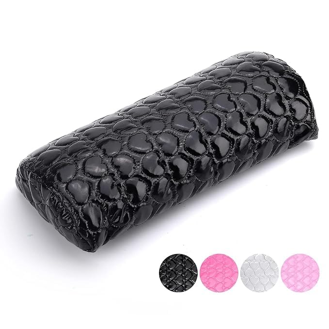 URBAN BOX Hand Rest Nail Pillow for Nails, Washable PU Leather Nail Armrest Detachable Manicure Hand Pillow Cushion Nail Art Accessories Tool for
