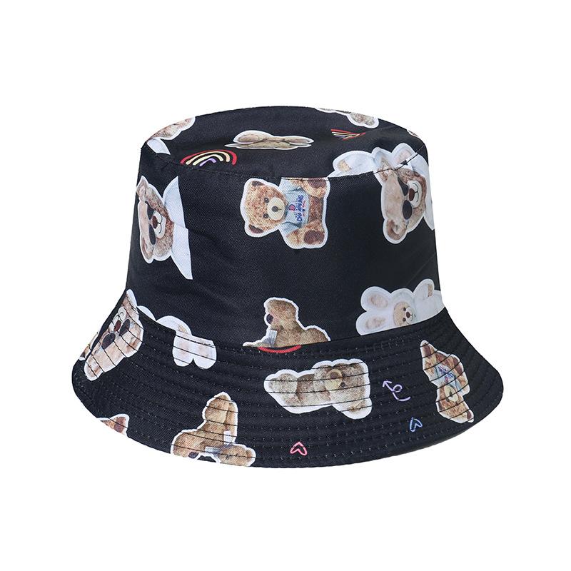 Sweet And Hat Cool Style Printing Womens Sunshade Fishermans Hatscaps