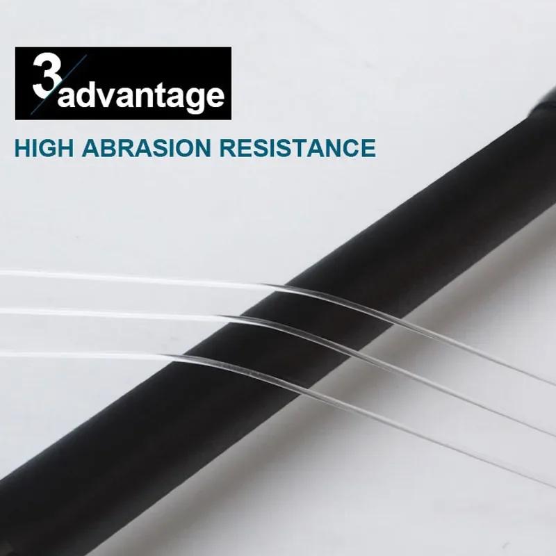 Fluorocarbon Fishing Line 100M Carbon Fiber Monofilament Leader Line 4.13LB-34.32LB Sinking Line for Carp Fishing