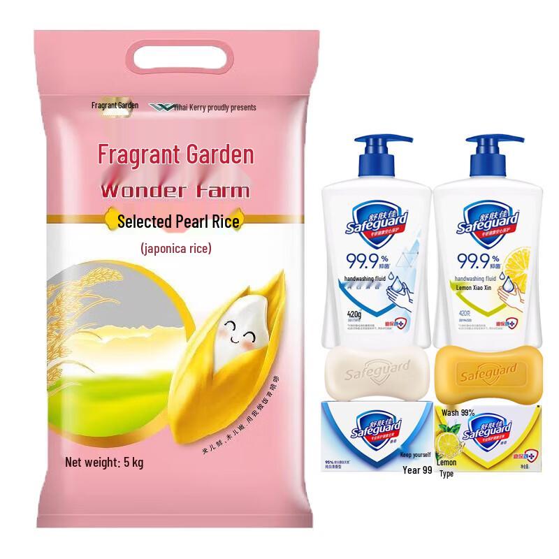 Safeguard Hand Wash & Soap Kit with Pearl Rice