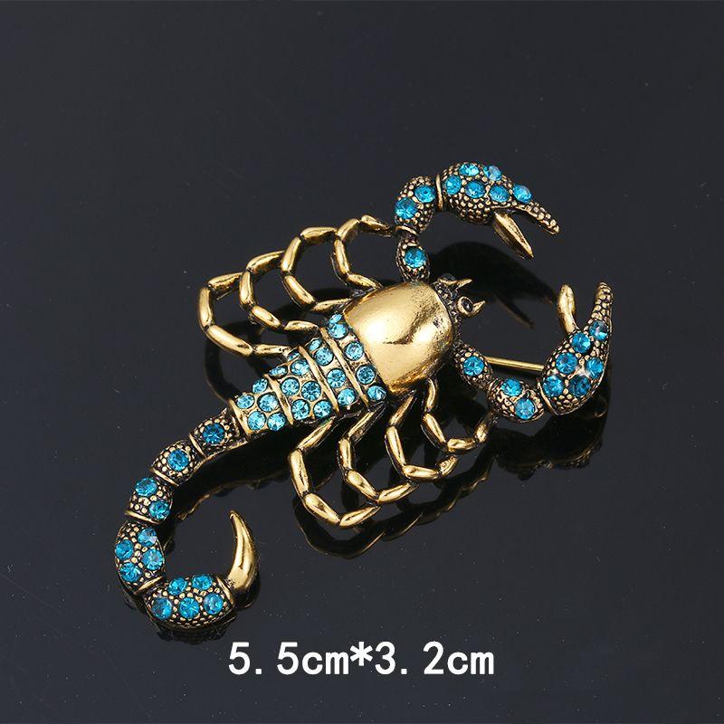 

Ретро Скорпион Женская Брошь-Украшение от Неловких Ситуаций с Гардеробом Scorpion Emperor