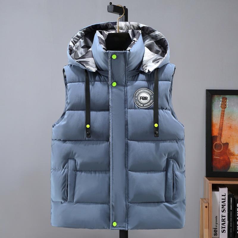 Autumn/Winter Cotton Padded Vest - Warm, Thickened, Sleeveless Jacket for Middle School Students, Youth Unisex 