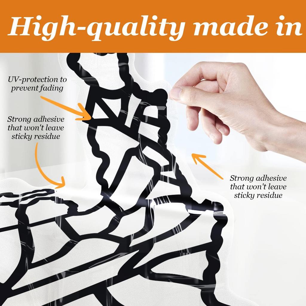 Pacify 2 Sheets RV Stickers Decals 24X16 Travel Of US Map Sticker Visited States For Travel Trailer And Door Wall - 50 State Bumper Stickers, Include